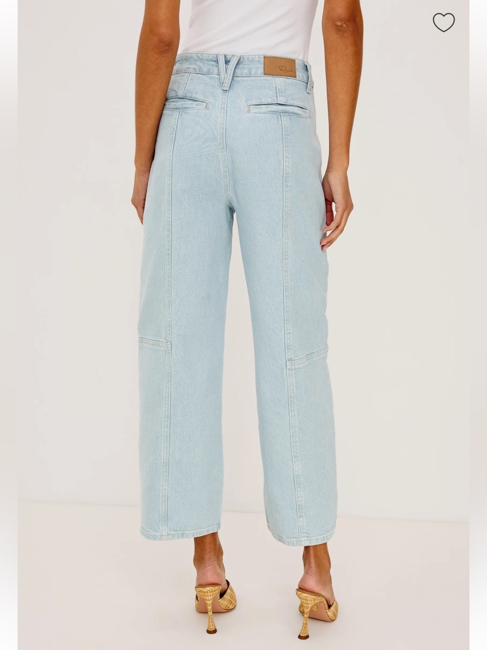 Rails Getty Crop Patchwork Wide Leg in Oceanview (Light Wash), Size 26 - Picture 3 of 11